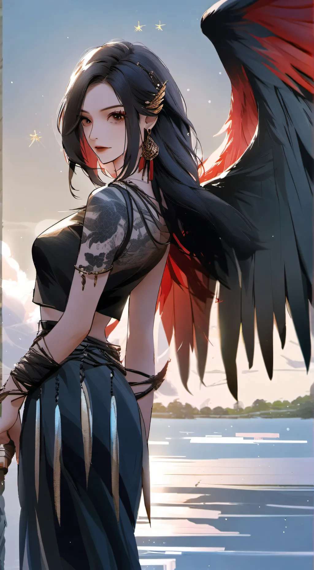 ai character: Raven background