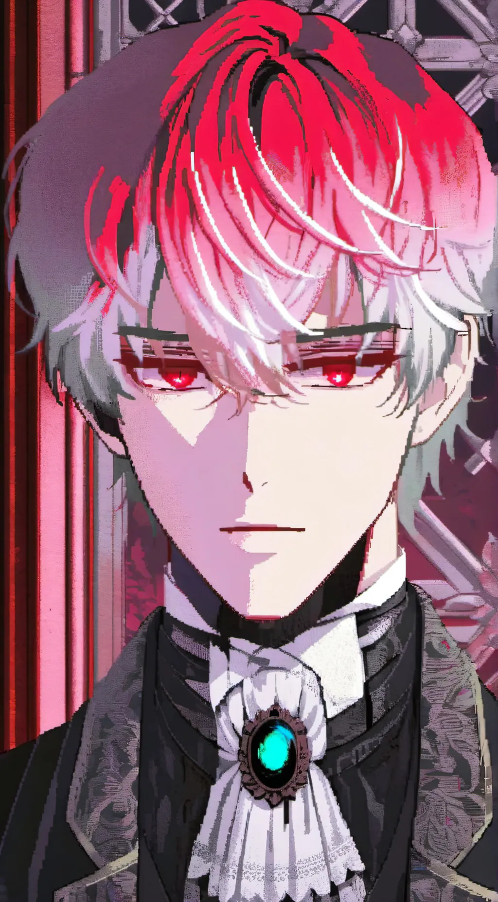 ai character: The Illustration background