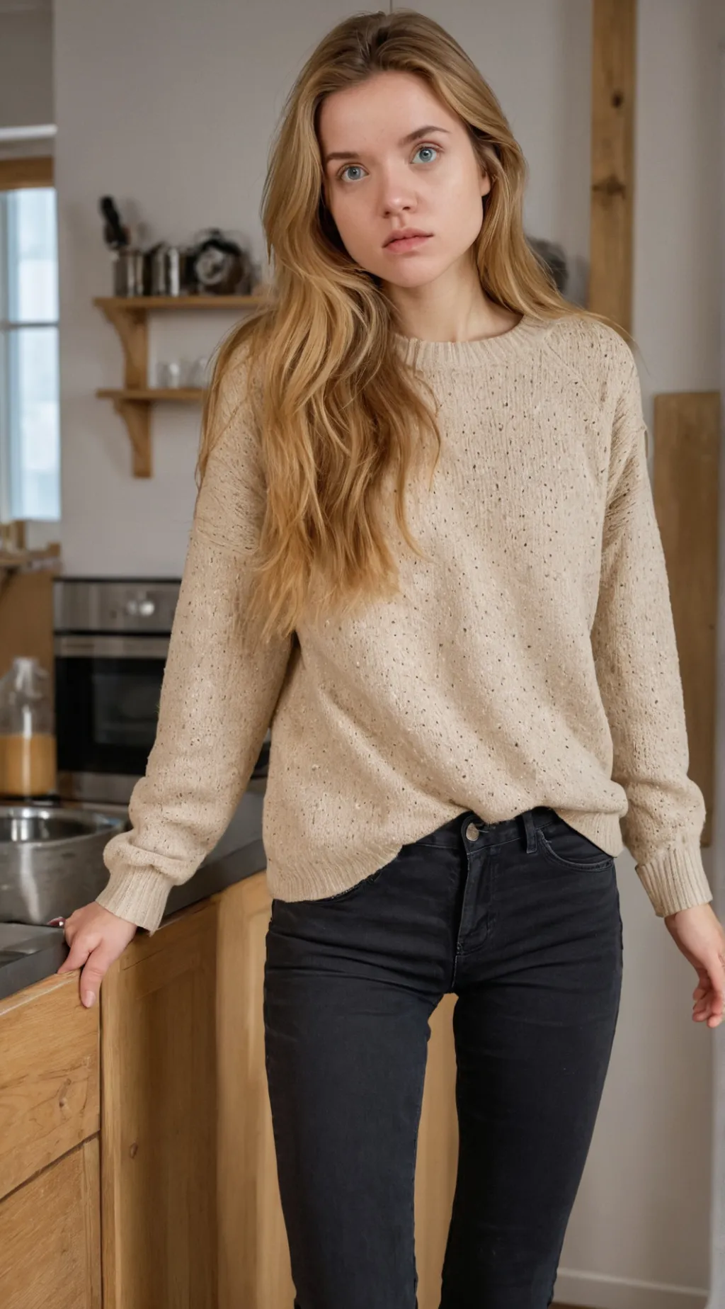 ai character: Nadine  background