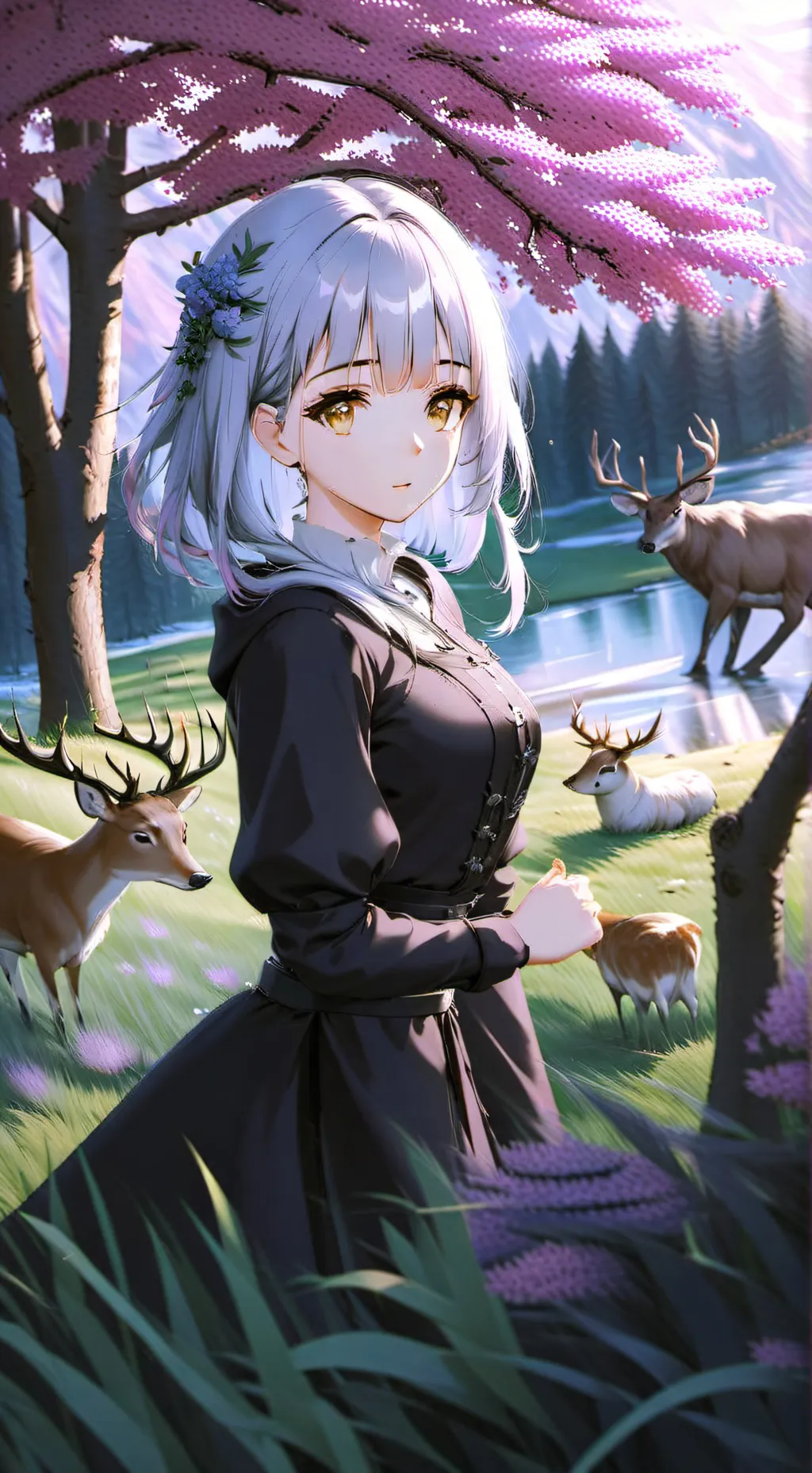 ai character: feito por IA background