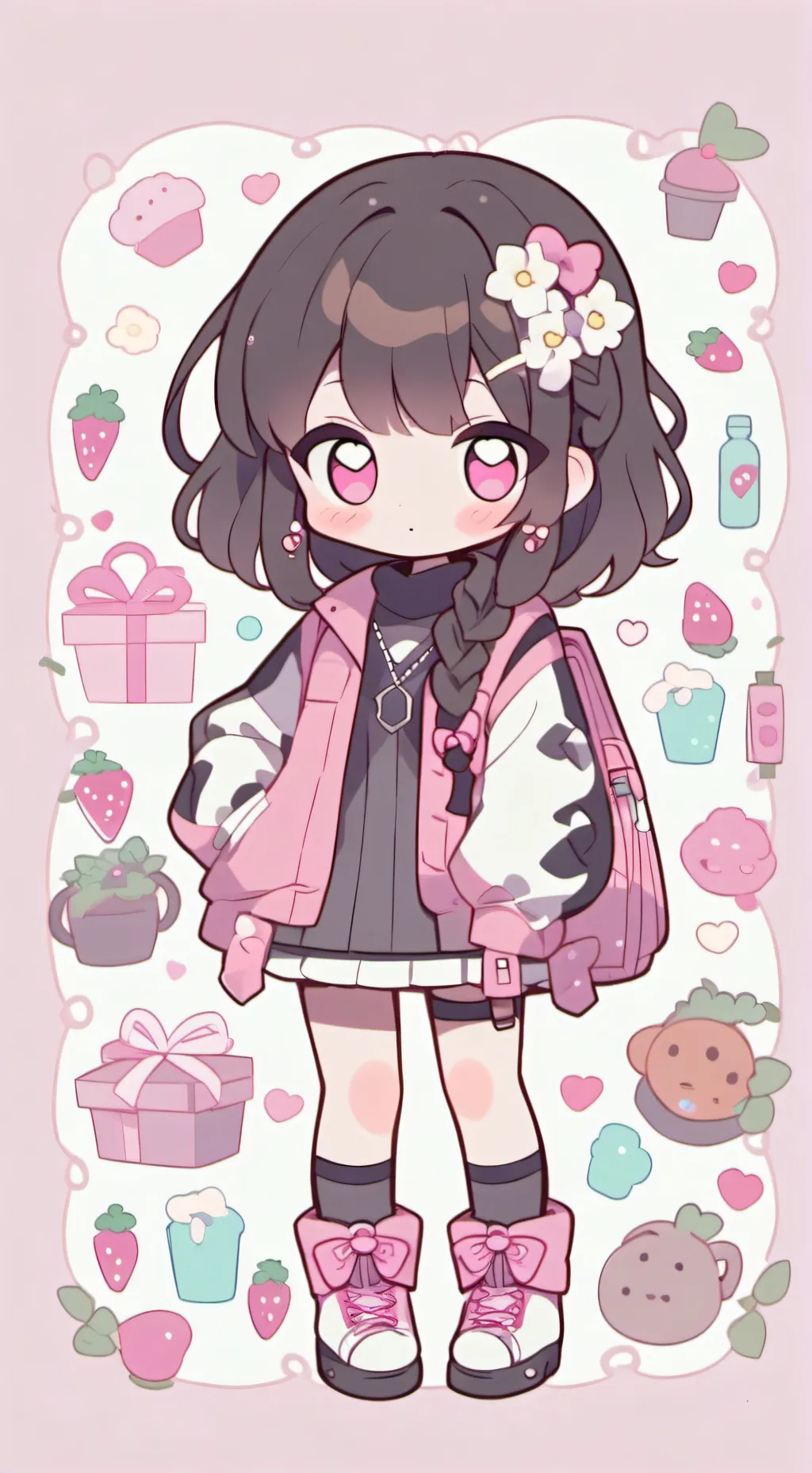 ai character: 🖤Wenclair💕 background