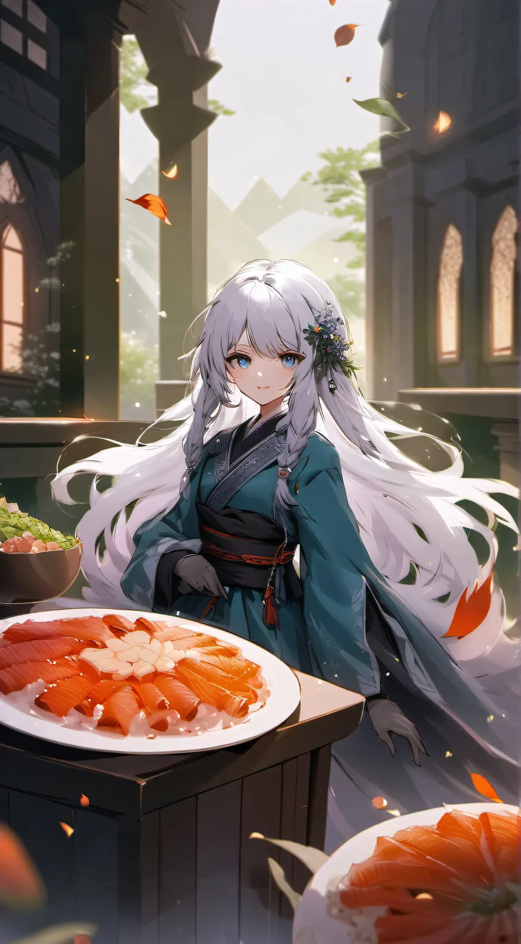 ai character: Lunar background