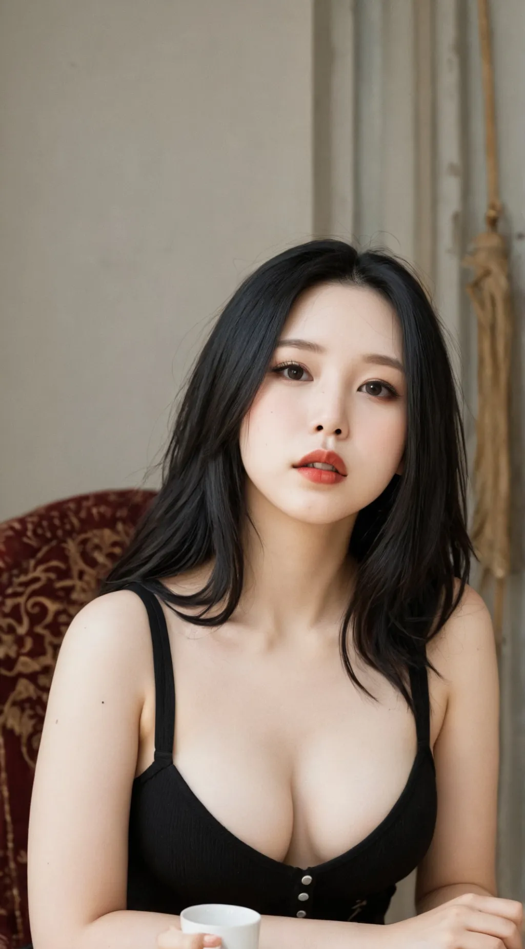 ai character: MINA  background