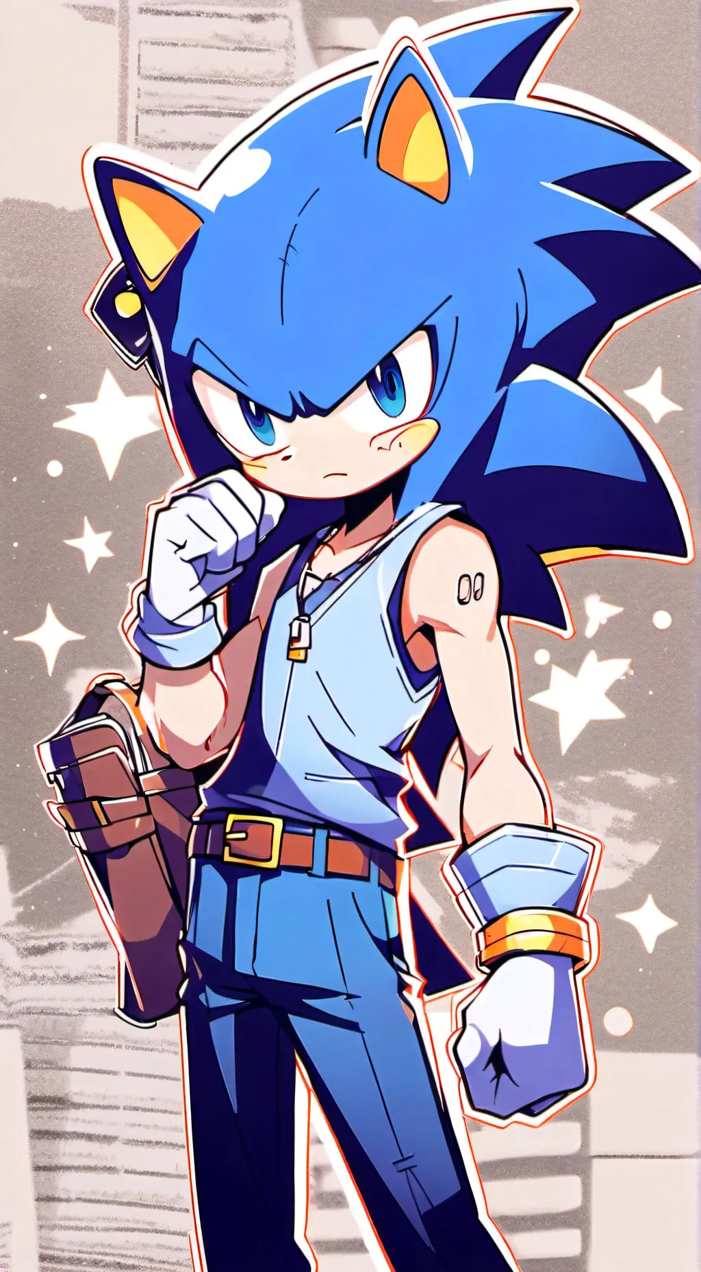 ai character: Knuckles background