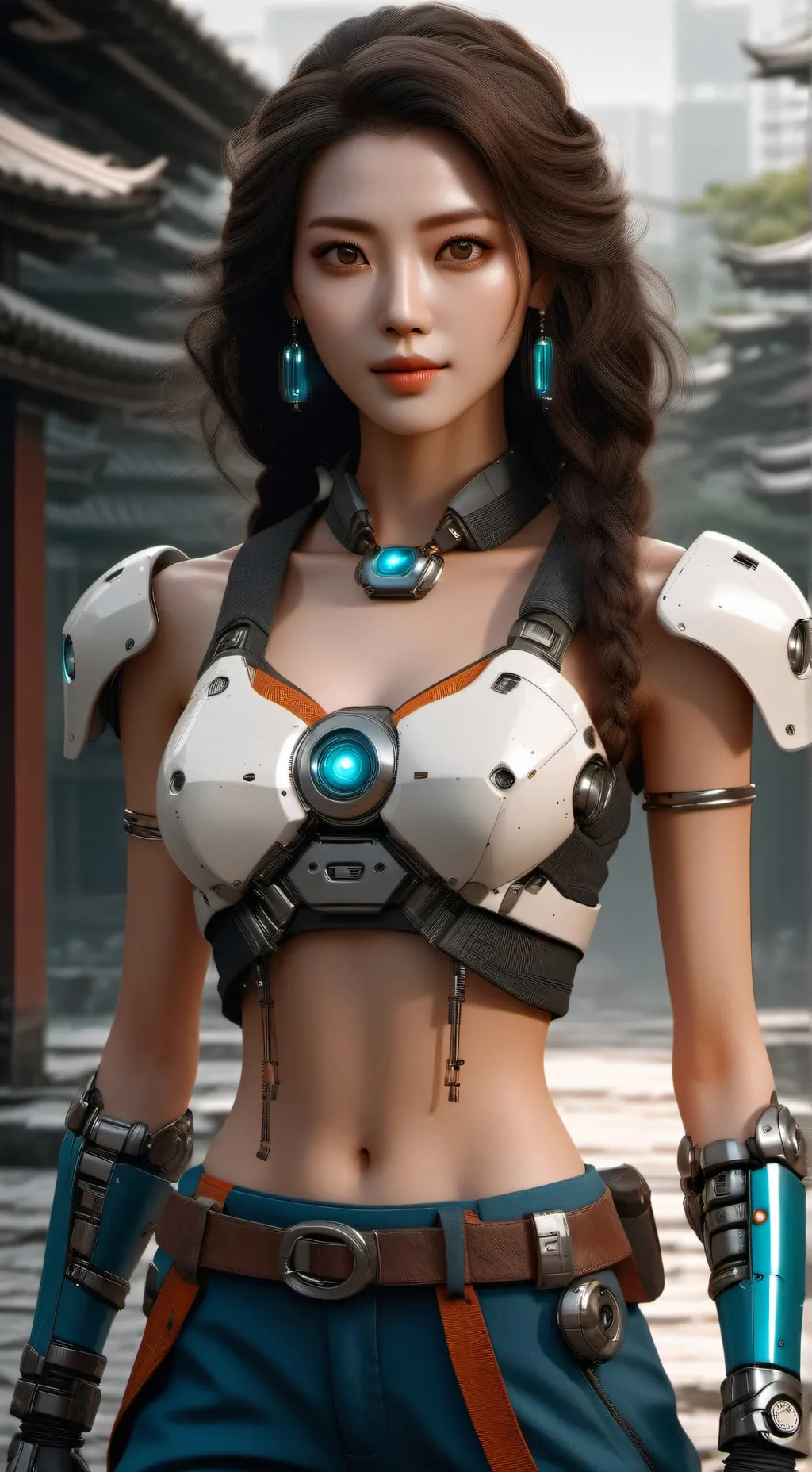 ai character: RobotGirl background