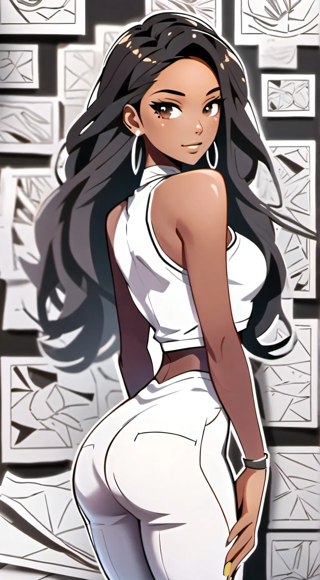 ai character: Naomi  background