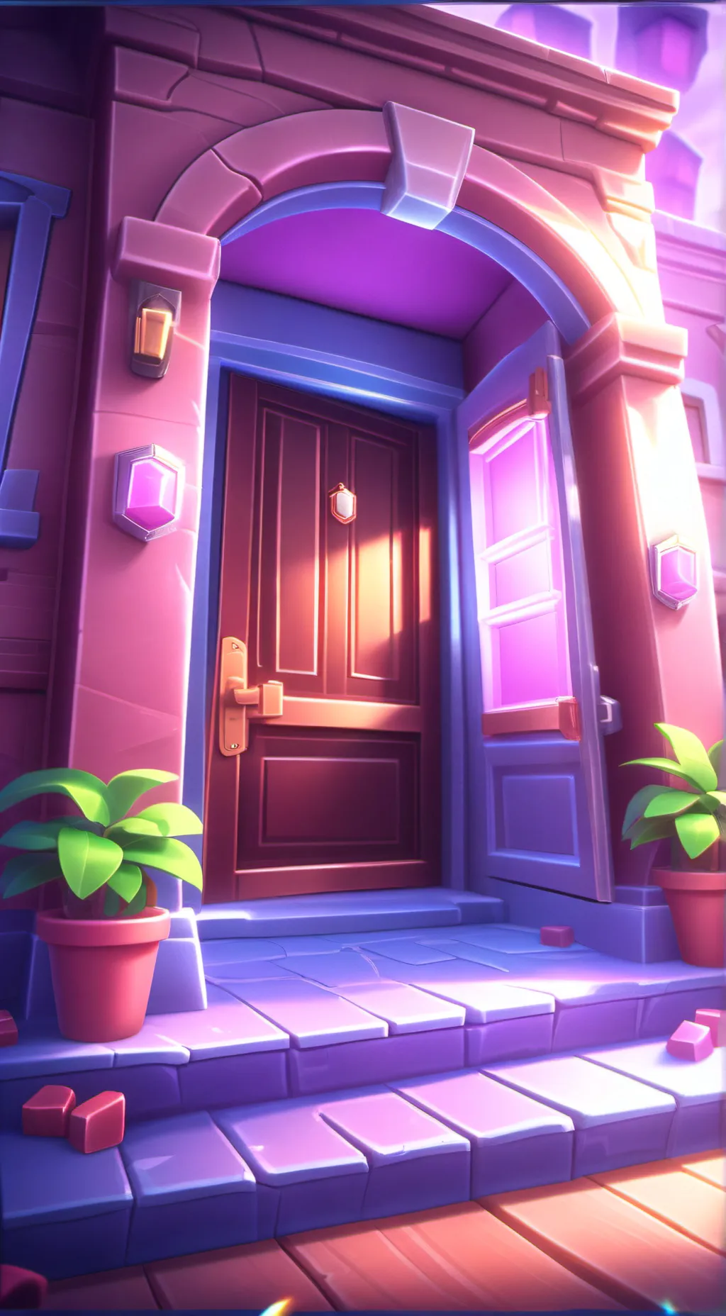 ai character: doors party background