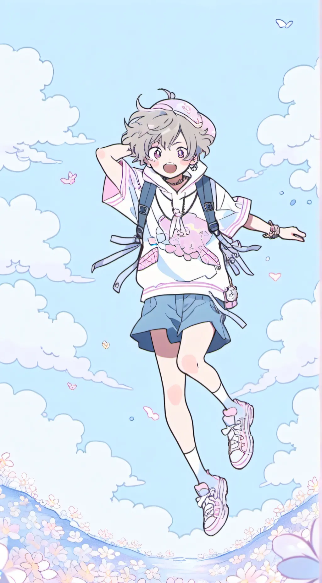 ai character: MHA dépression fr background