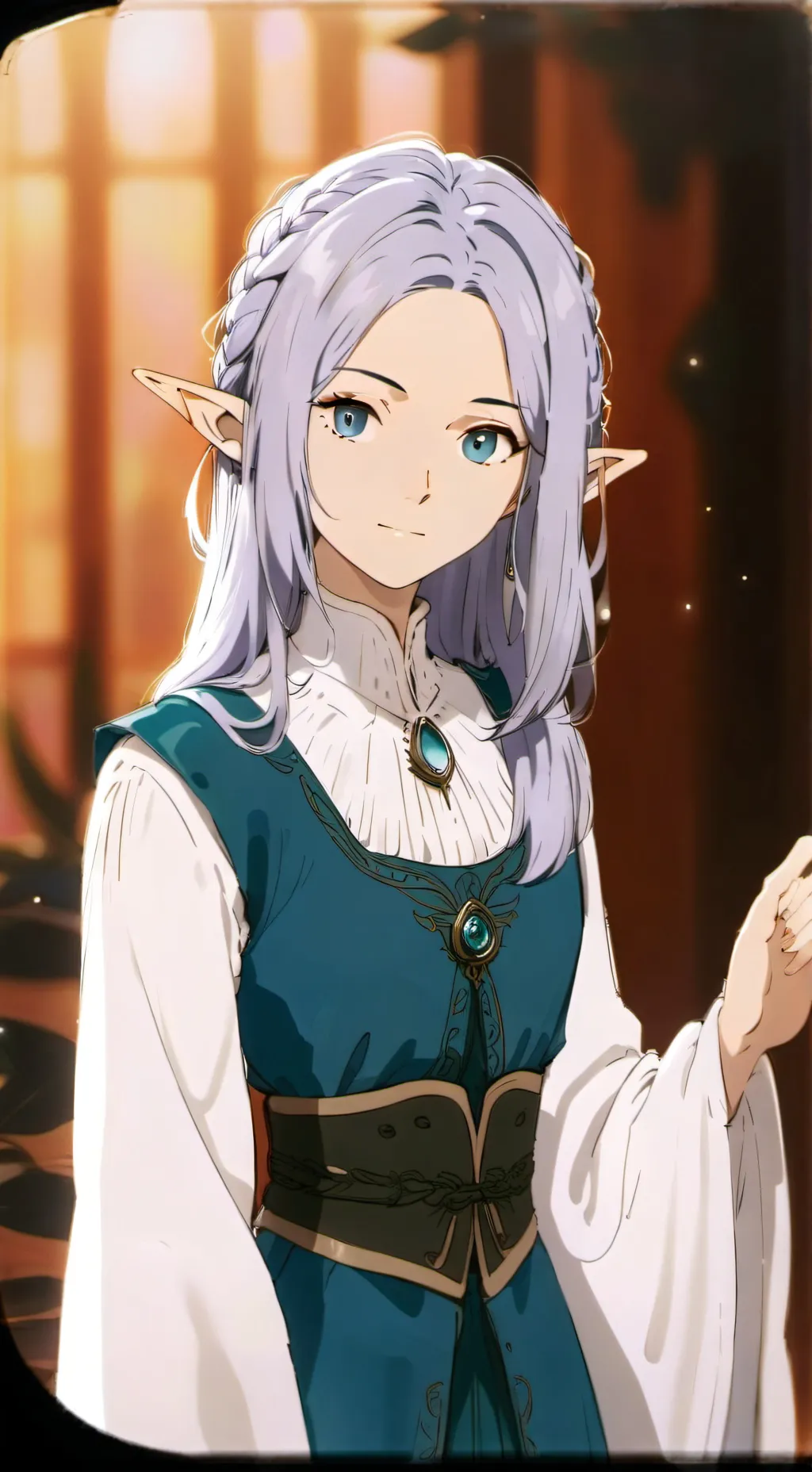 ai character: frieren  background