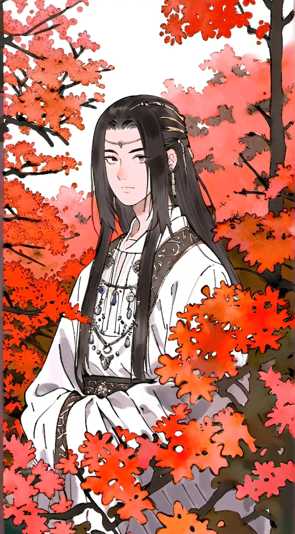 ai character: yuki Uchiha background