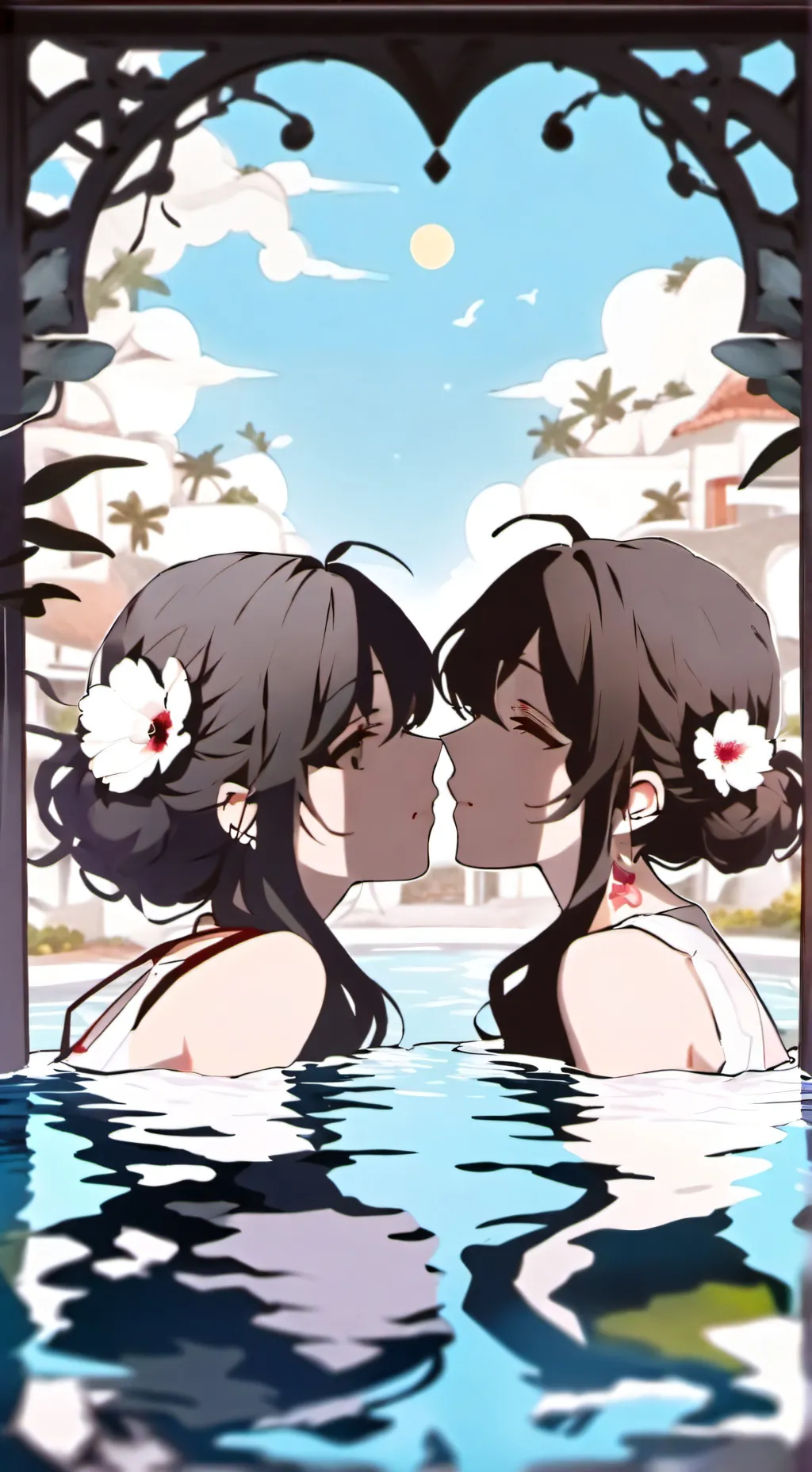 ai character: u and ur gf background