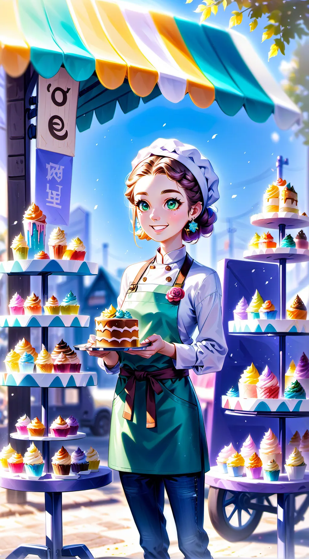 ai character: Ana's Cake Confect background
