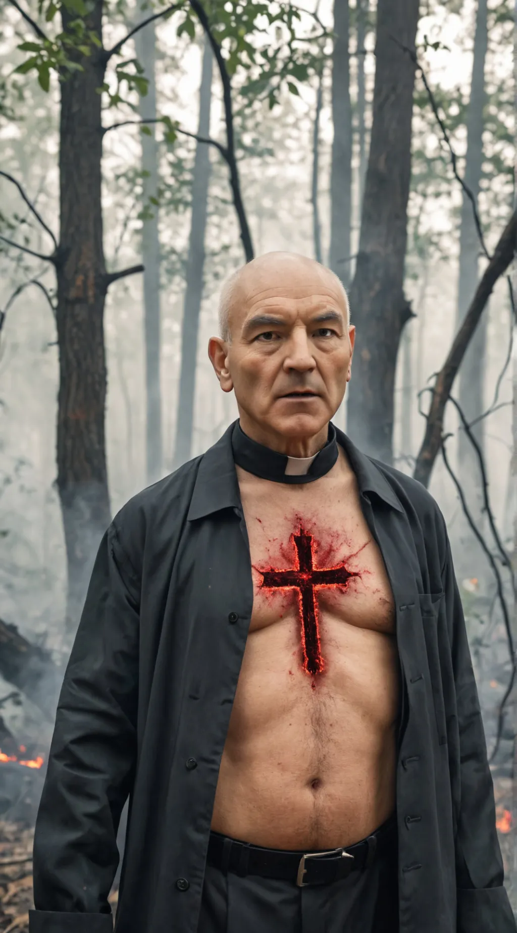 ai character: Father Paul Duré  background