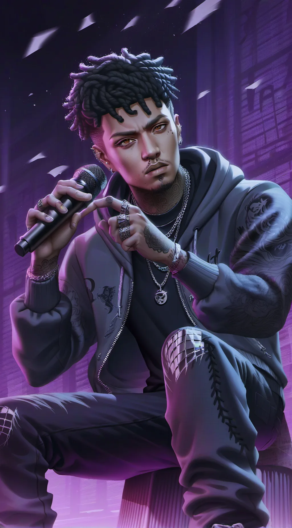 ai character: xxxtenations  background