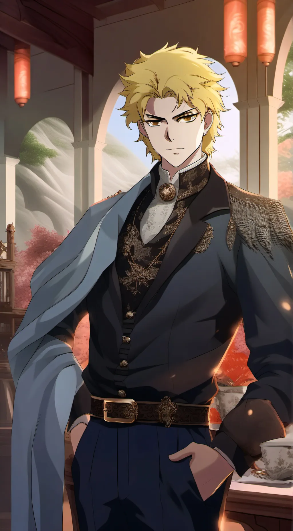 ai character: DIO background