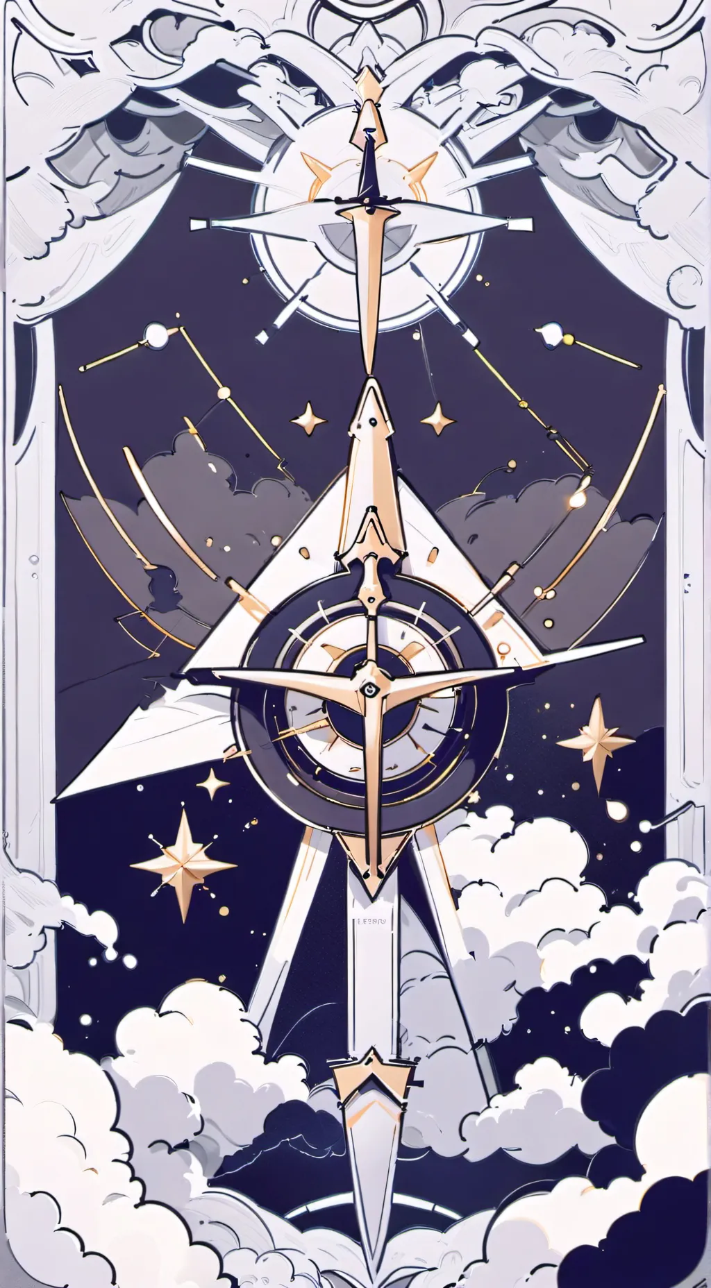 ai character: Taking care. background