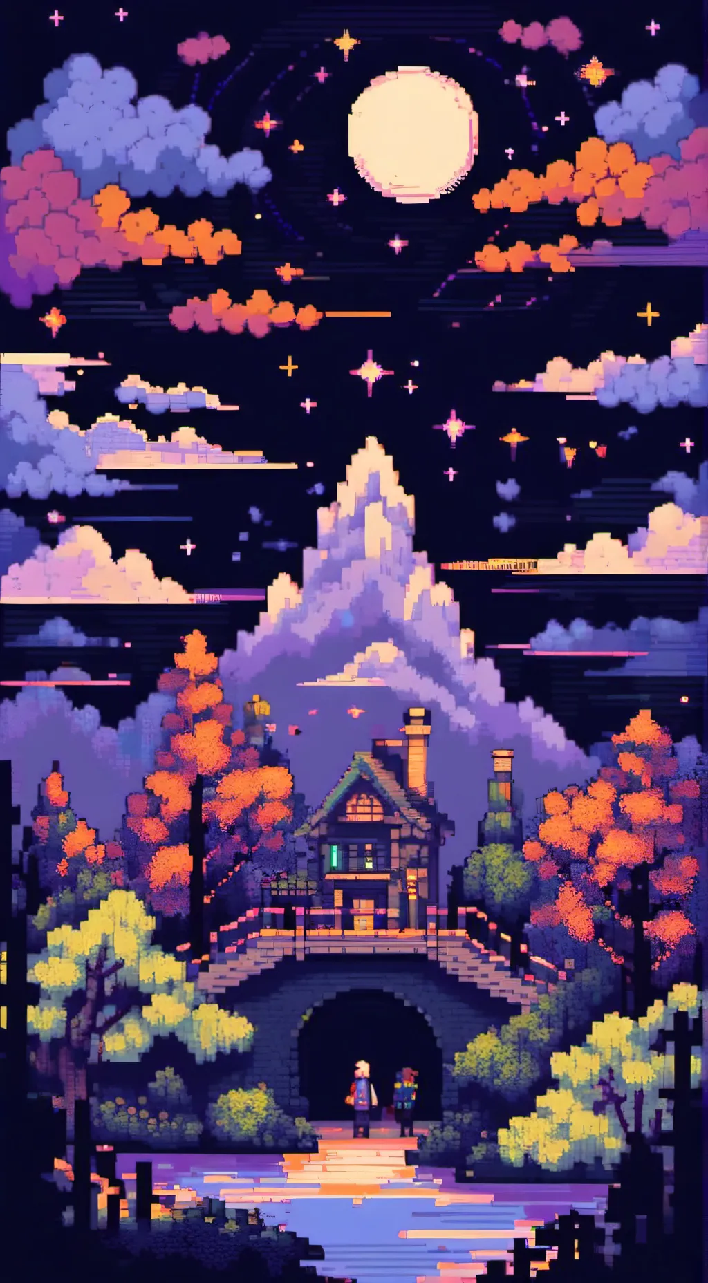 ai character: Ethereal scrapyard background