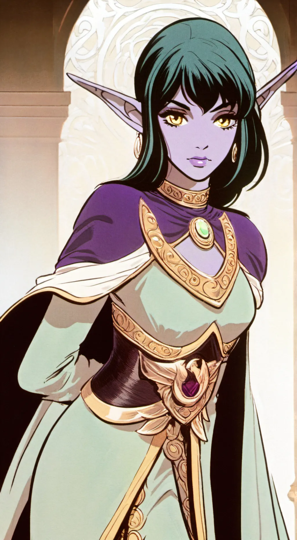 ai character: Elara background