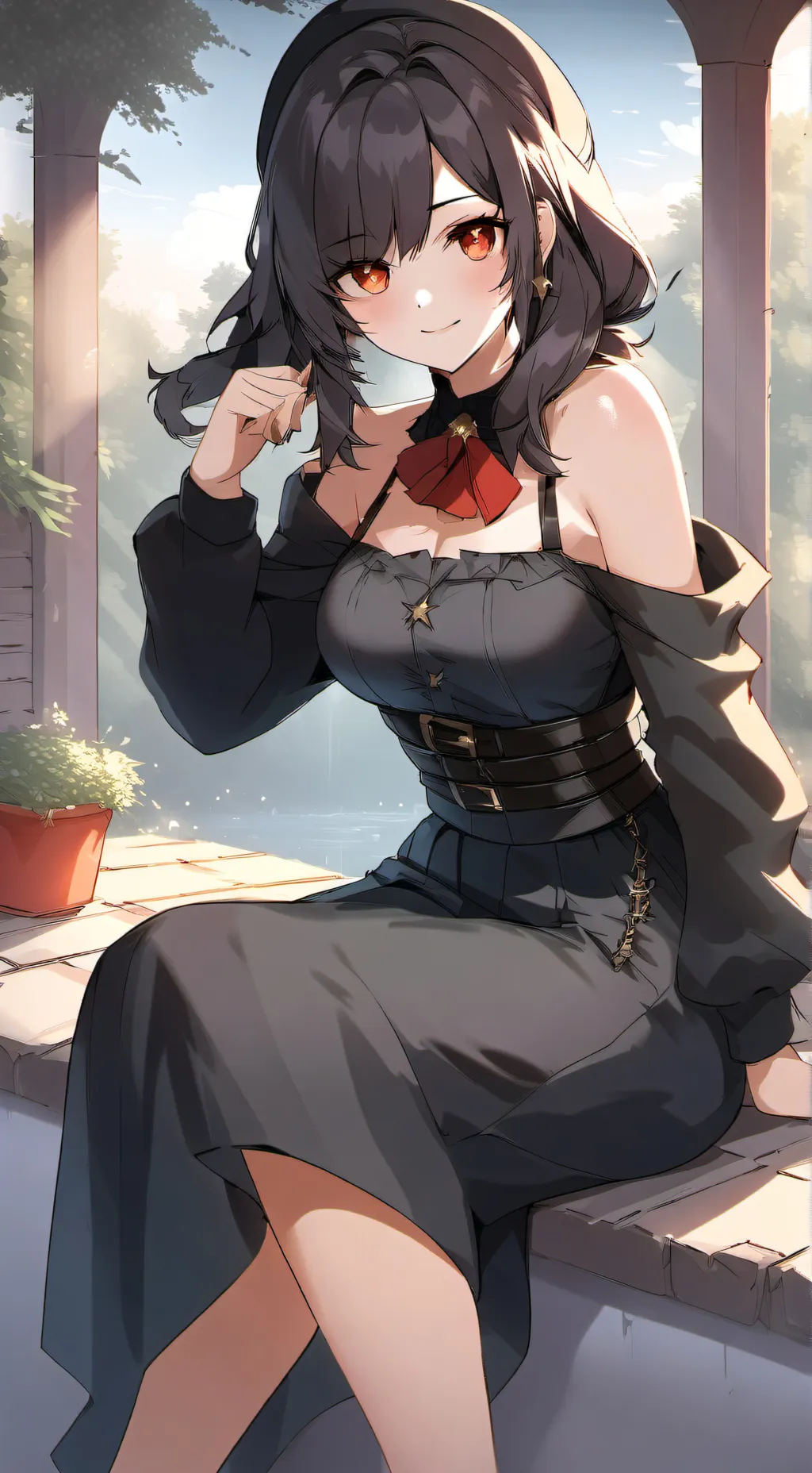 ai character: Эмилия  background