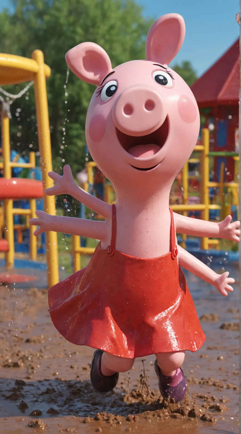 ai character: Peppa Pig background