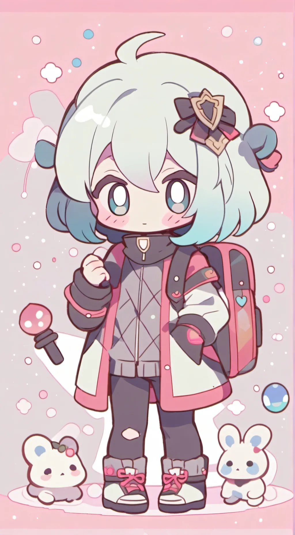 ai character: Bluudude background