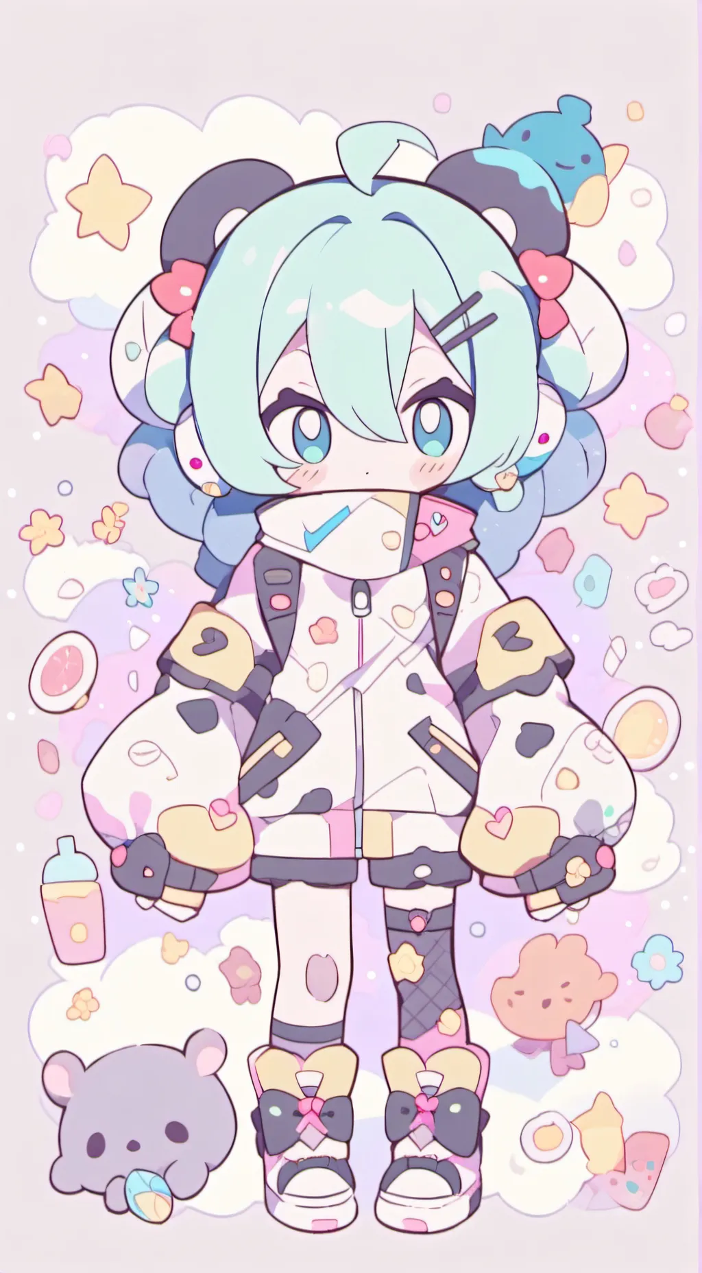 ai character: °•Shadow Milk•° background