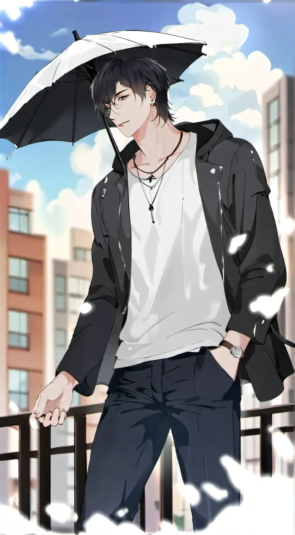 ai character: hyujin e Felix background