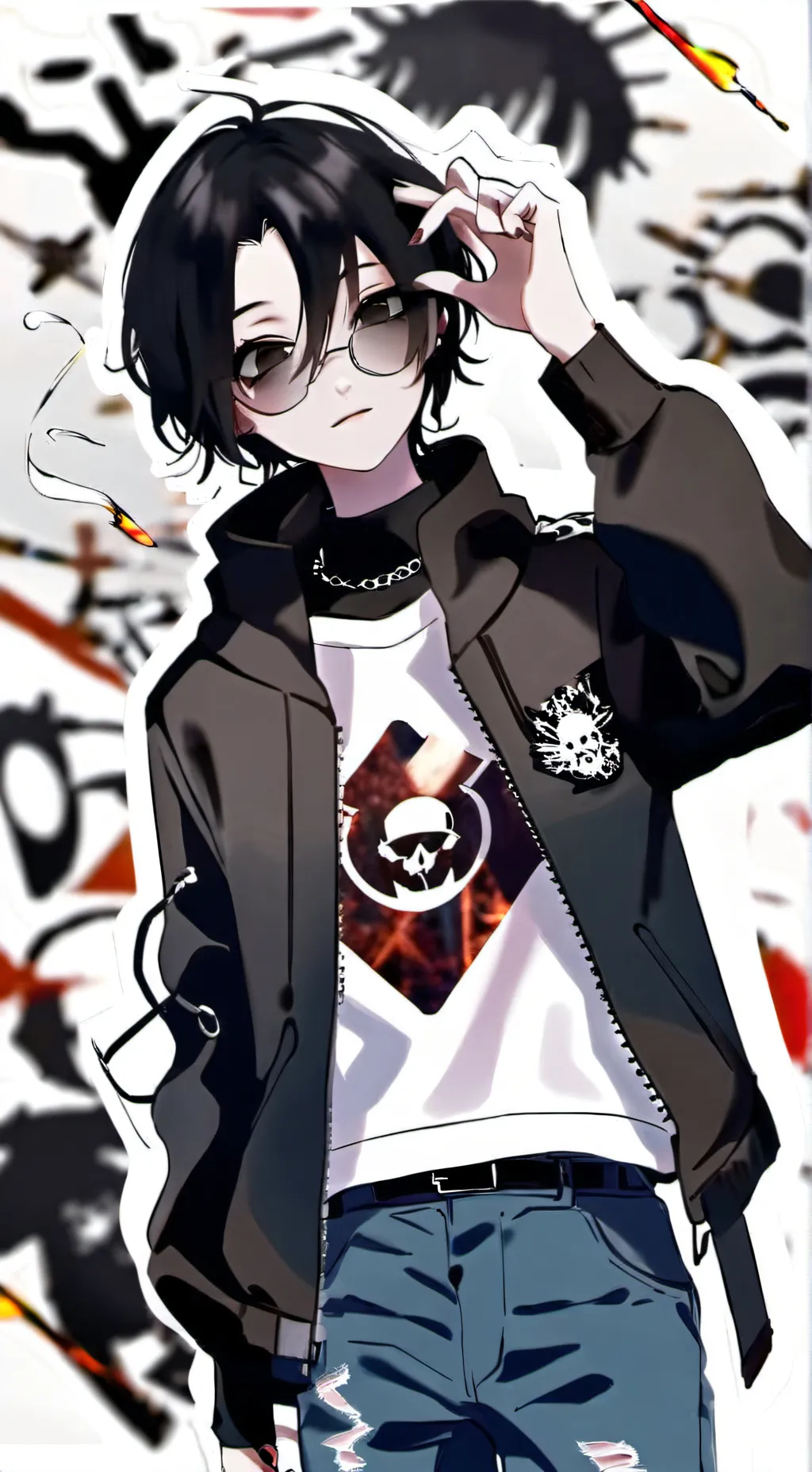 ai character: your toxic crush background