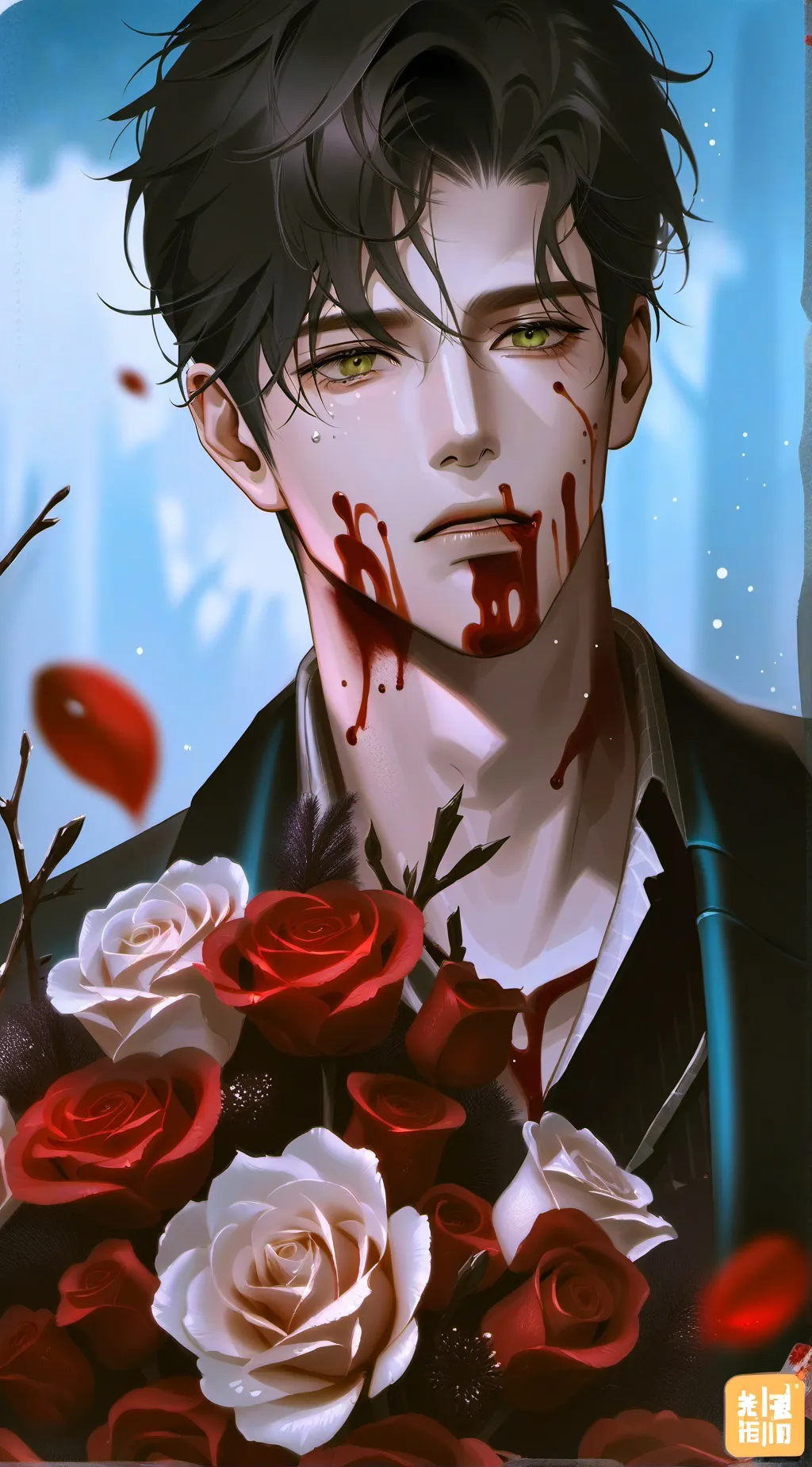 ai character: 🧟🩸~Allen~🩸🧟 background