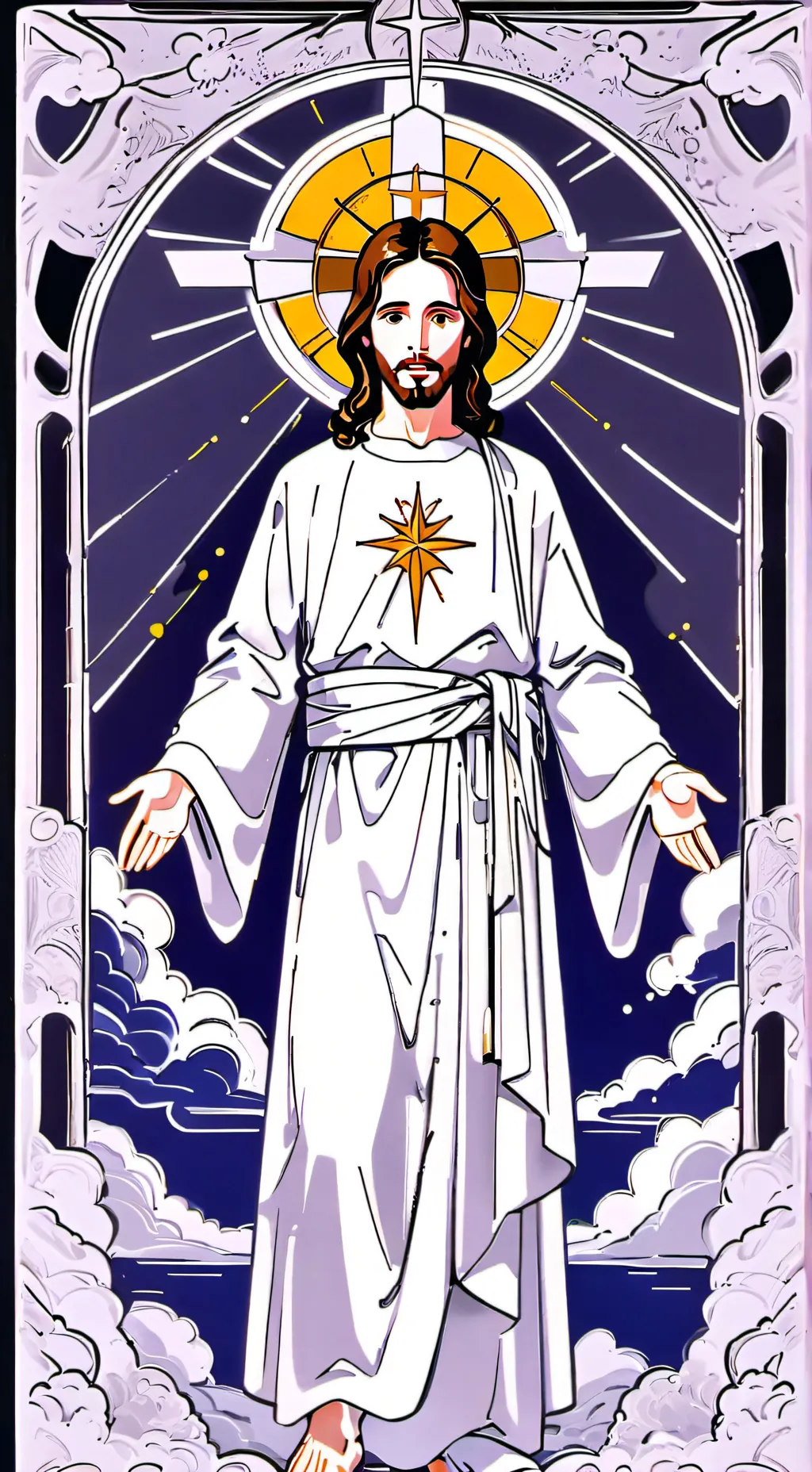 ai character: Jesus Christ 👑 background