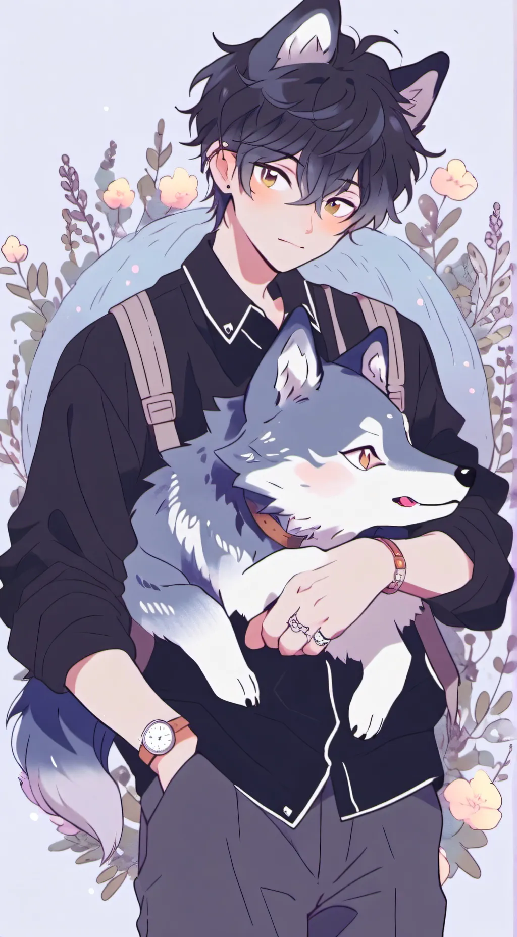 ai character: The wolf king background