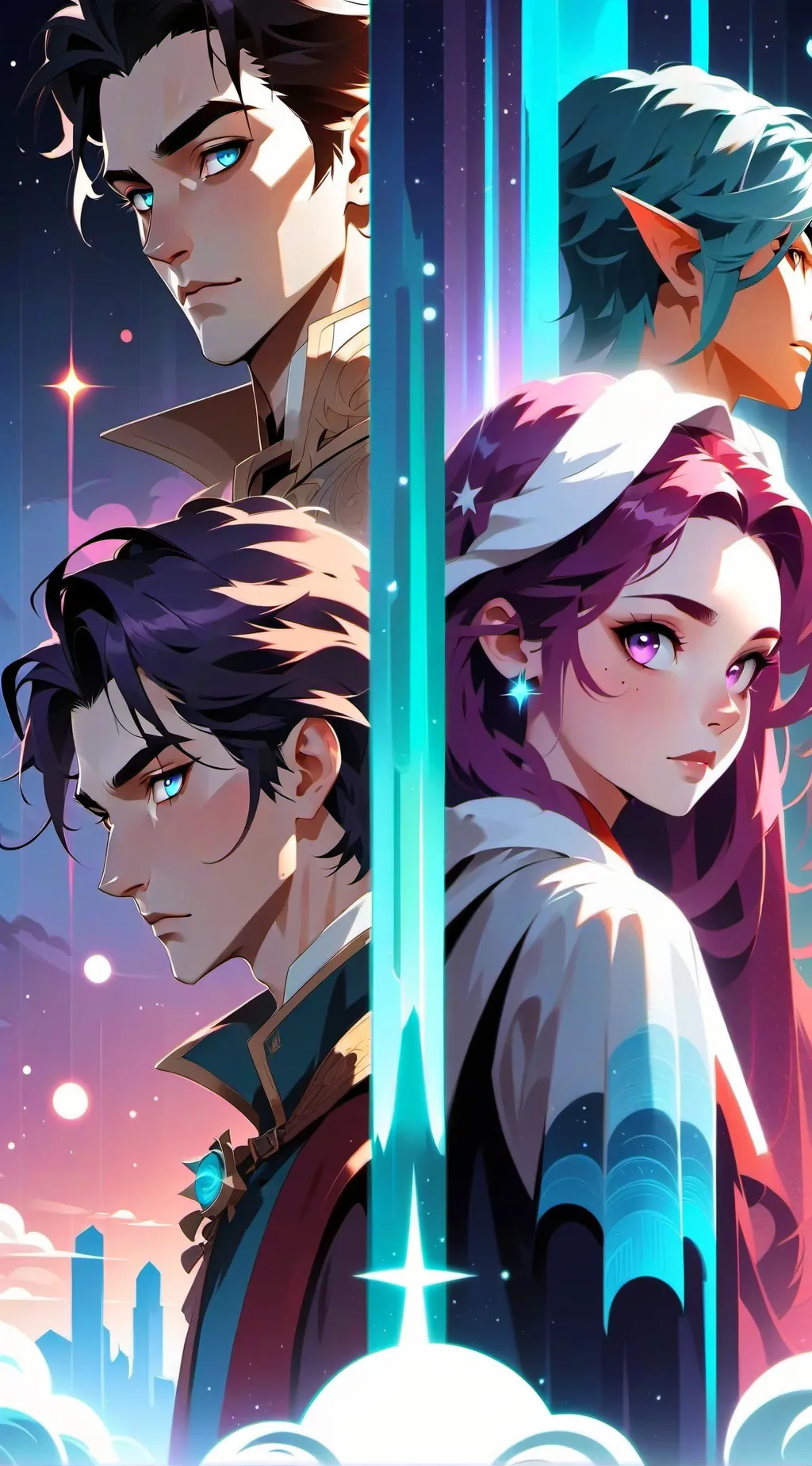 ai character: Super-héros  background