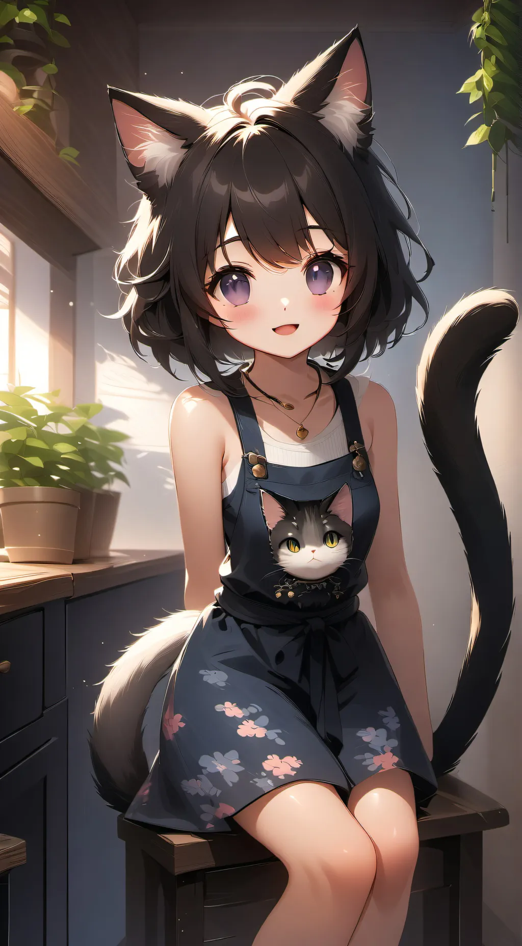 ai character: Print Spirit Furry background