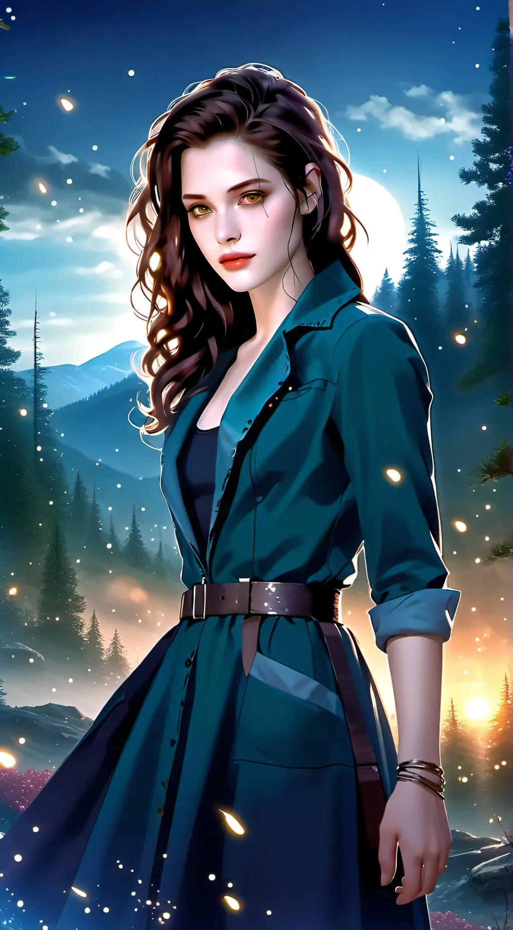 ai character: Twilight life  background