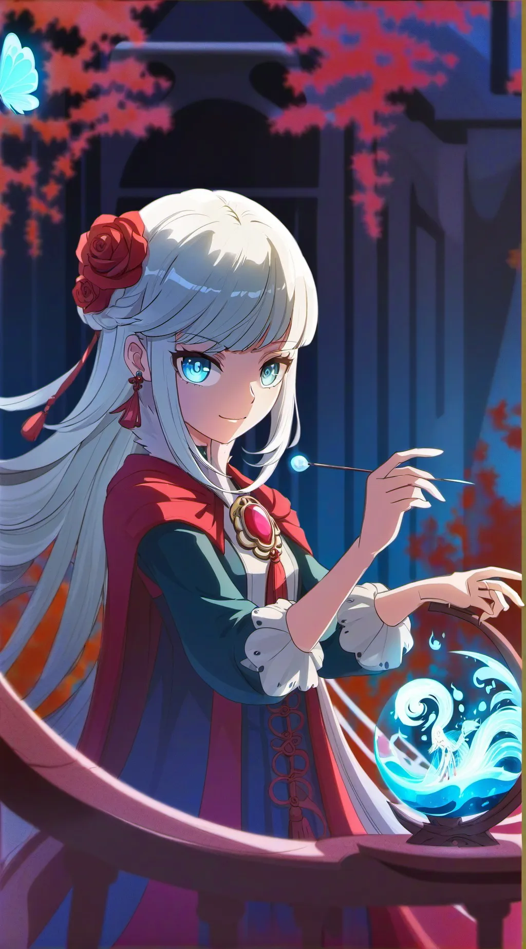 ai character: Luna background