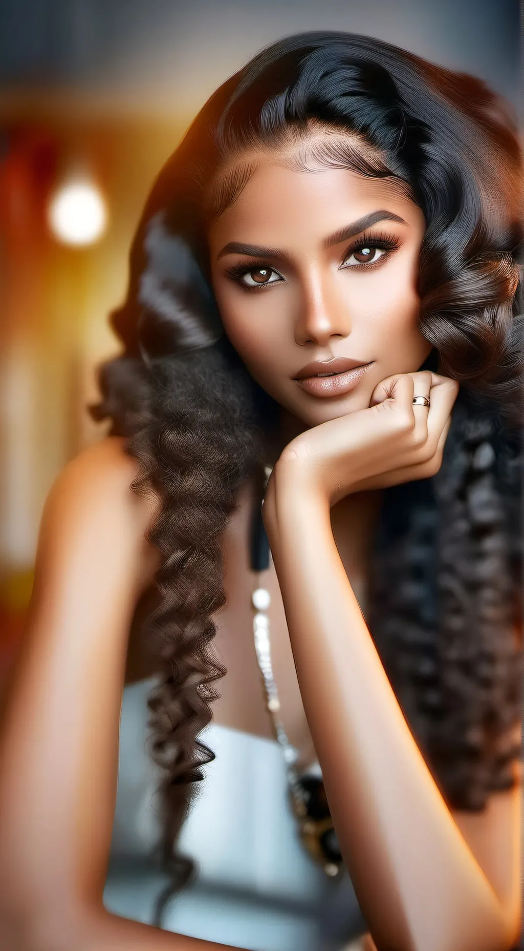 ai character: Aaliyah Garcia 🖤 background