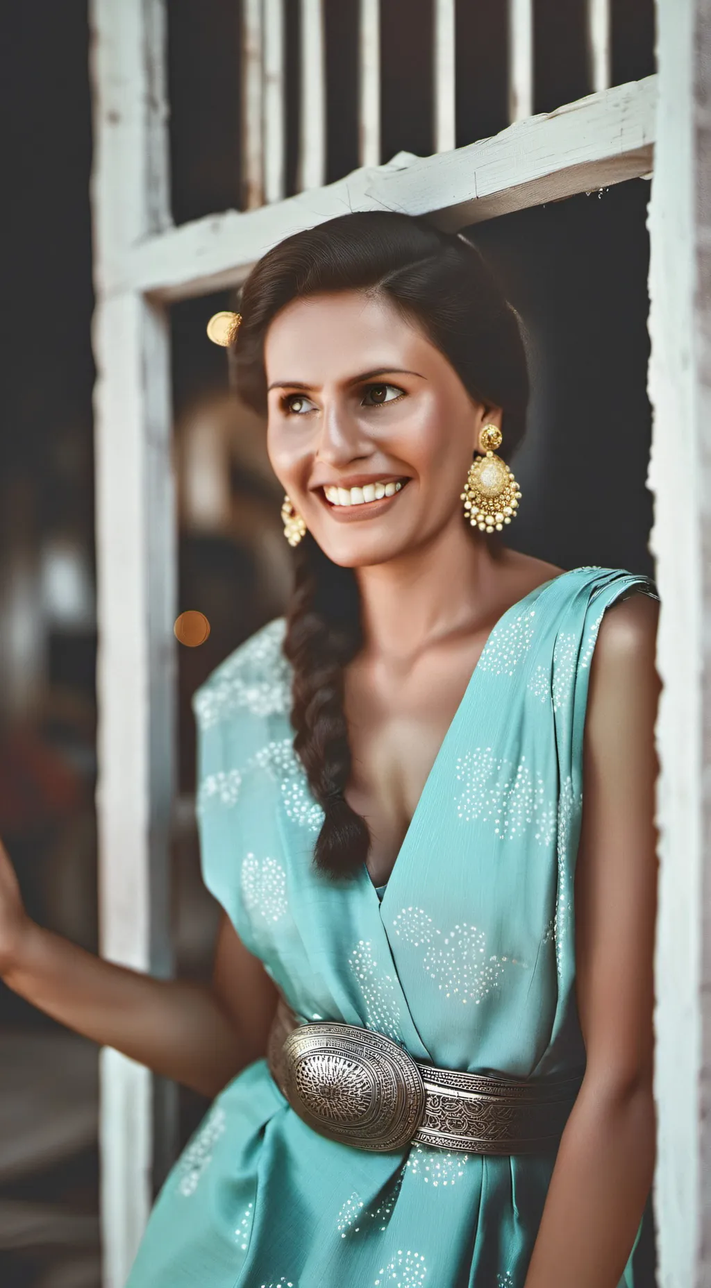 ai character: Женщина background