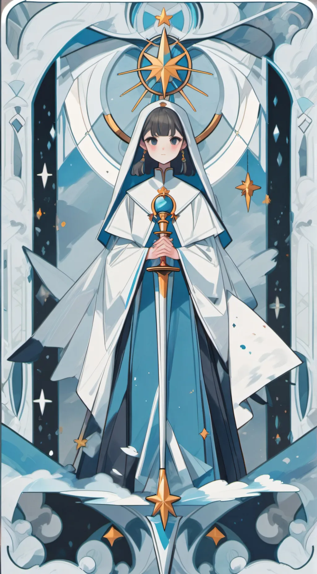 ai character: zalgo background