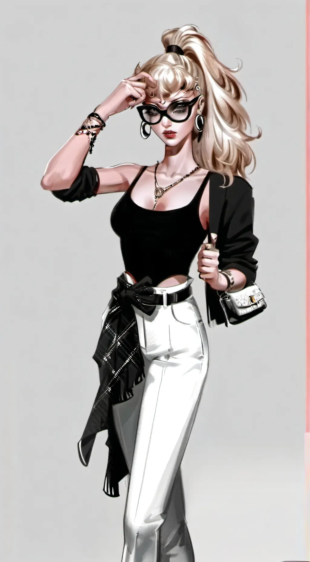 ai character: barbie doll background