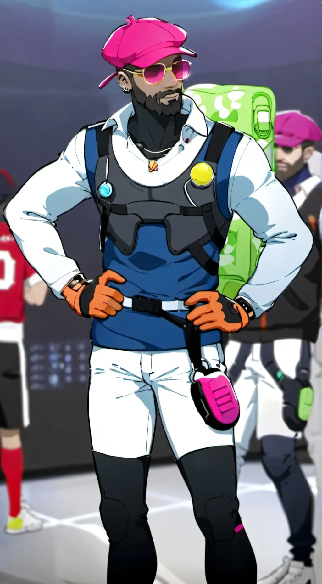 ai character: Luna background