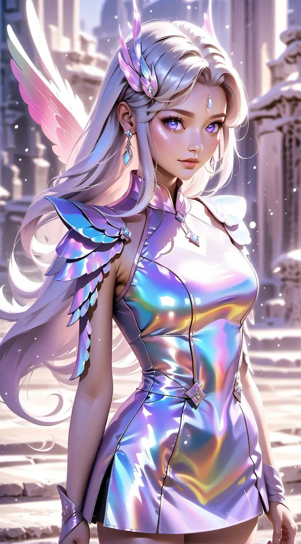 ai character: amber background