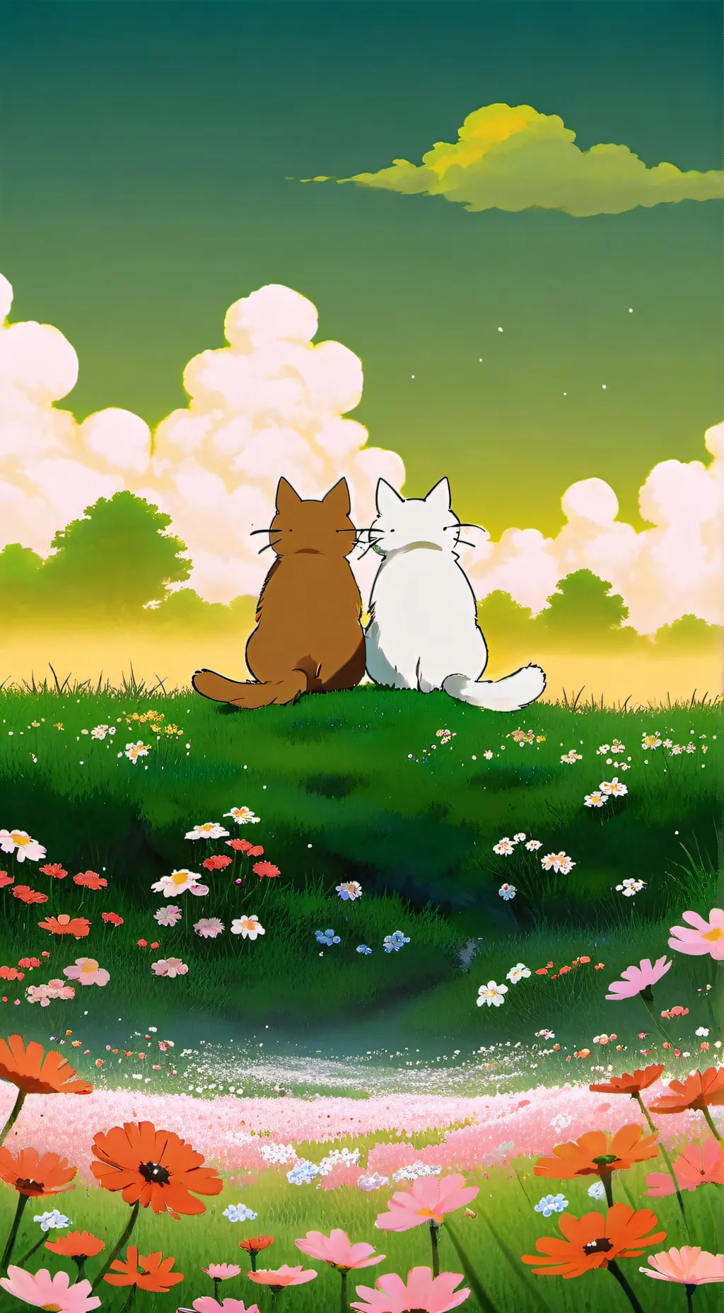 ai character: neighbors cat background