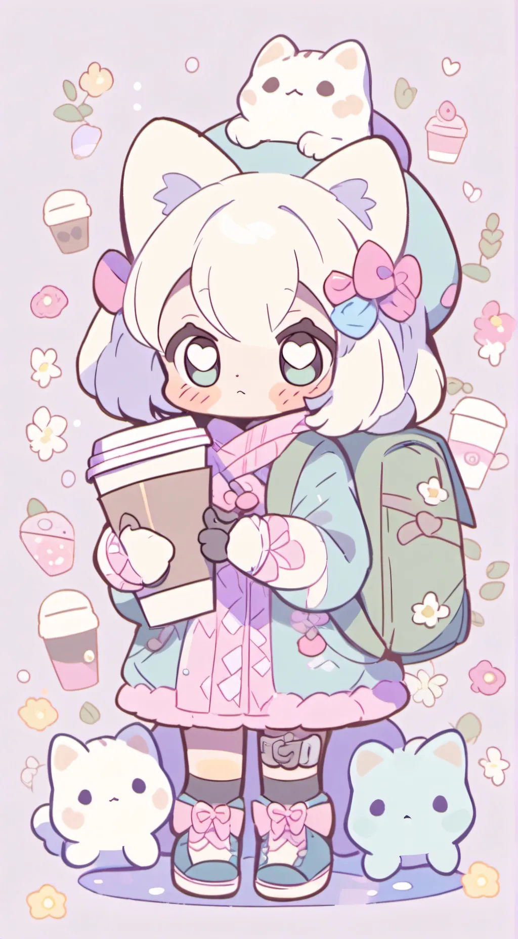 ai character: cutie background