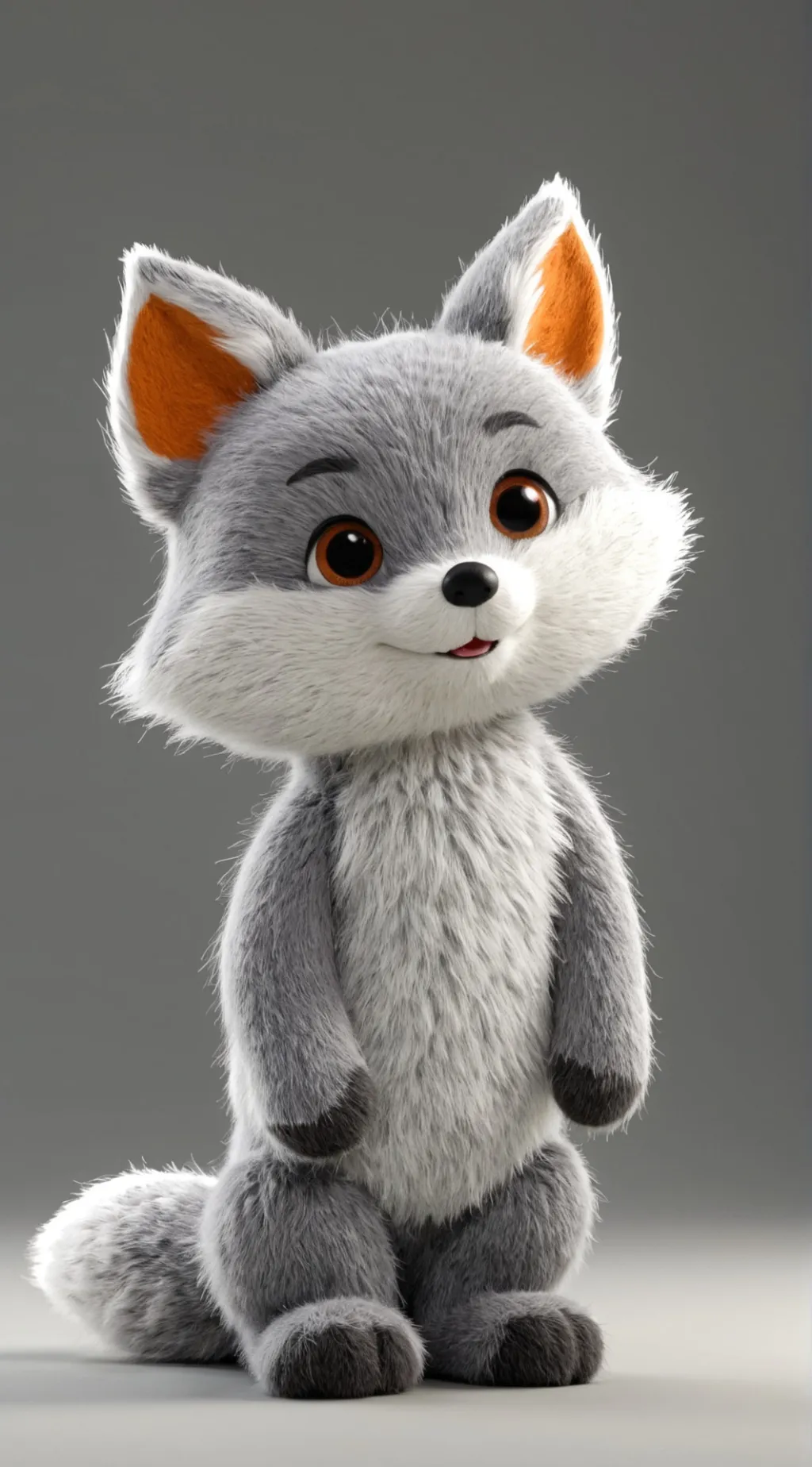 ai character: Frowny fox  background