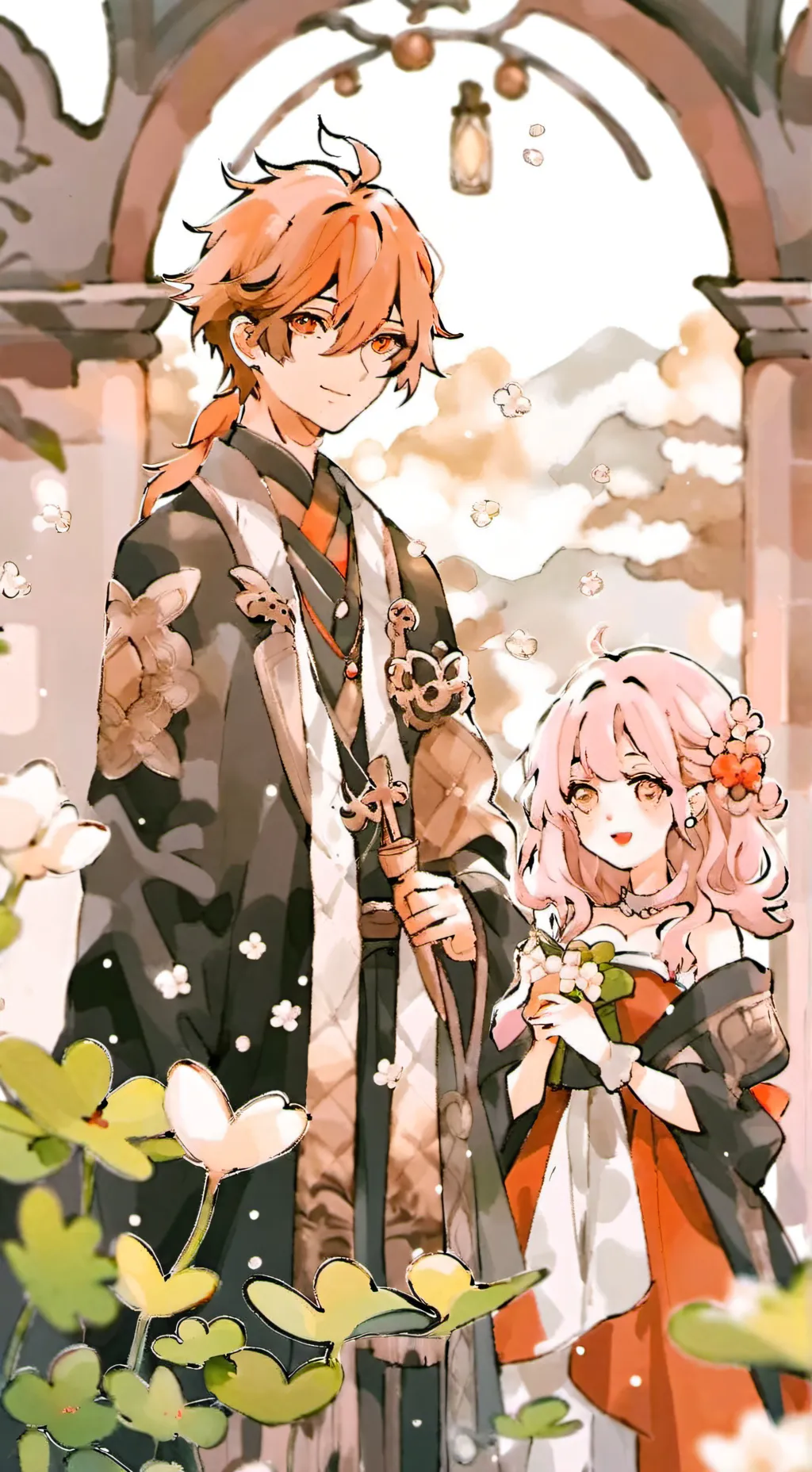 ai character: Black clover  background