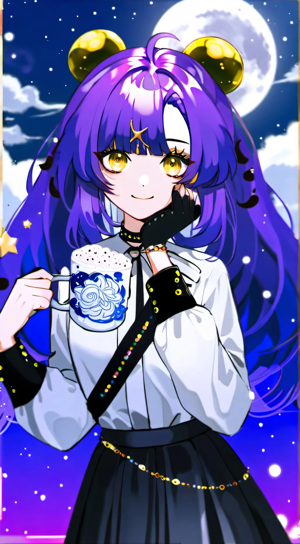 ai character: Star background