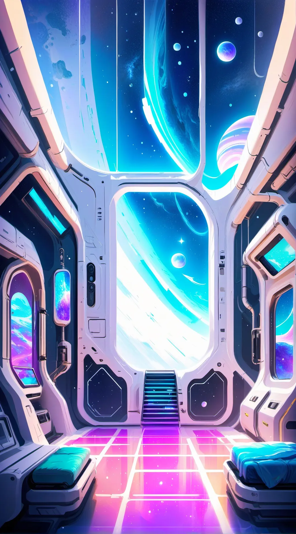 ai character: Space harem background