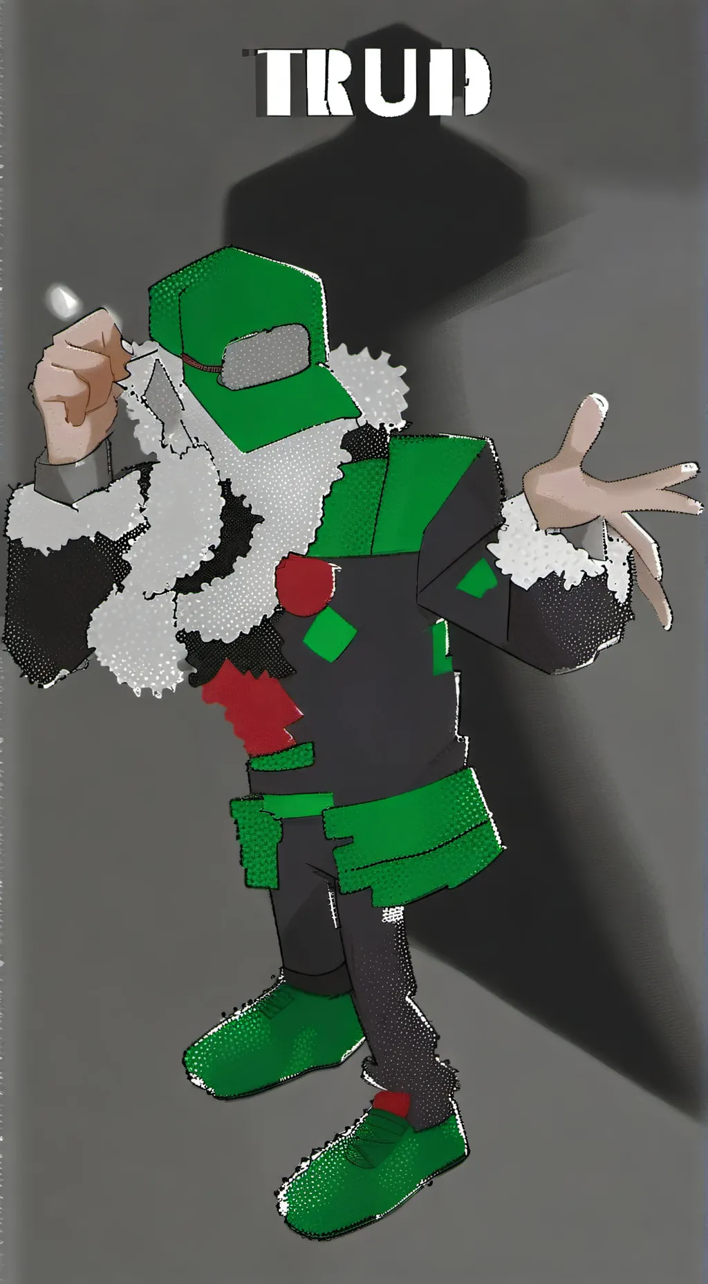 ai character: 1x1x1x1x1 background