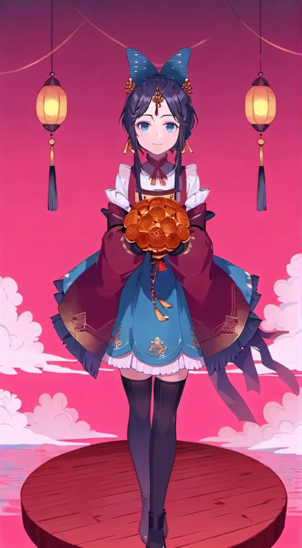 ai character: mita 🔪☠️ background