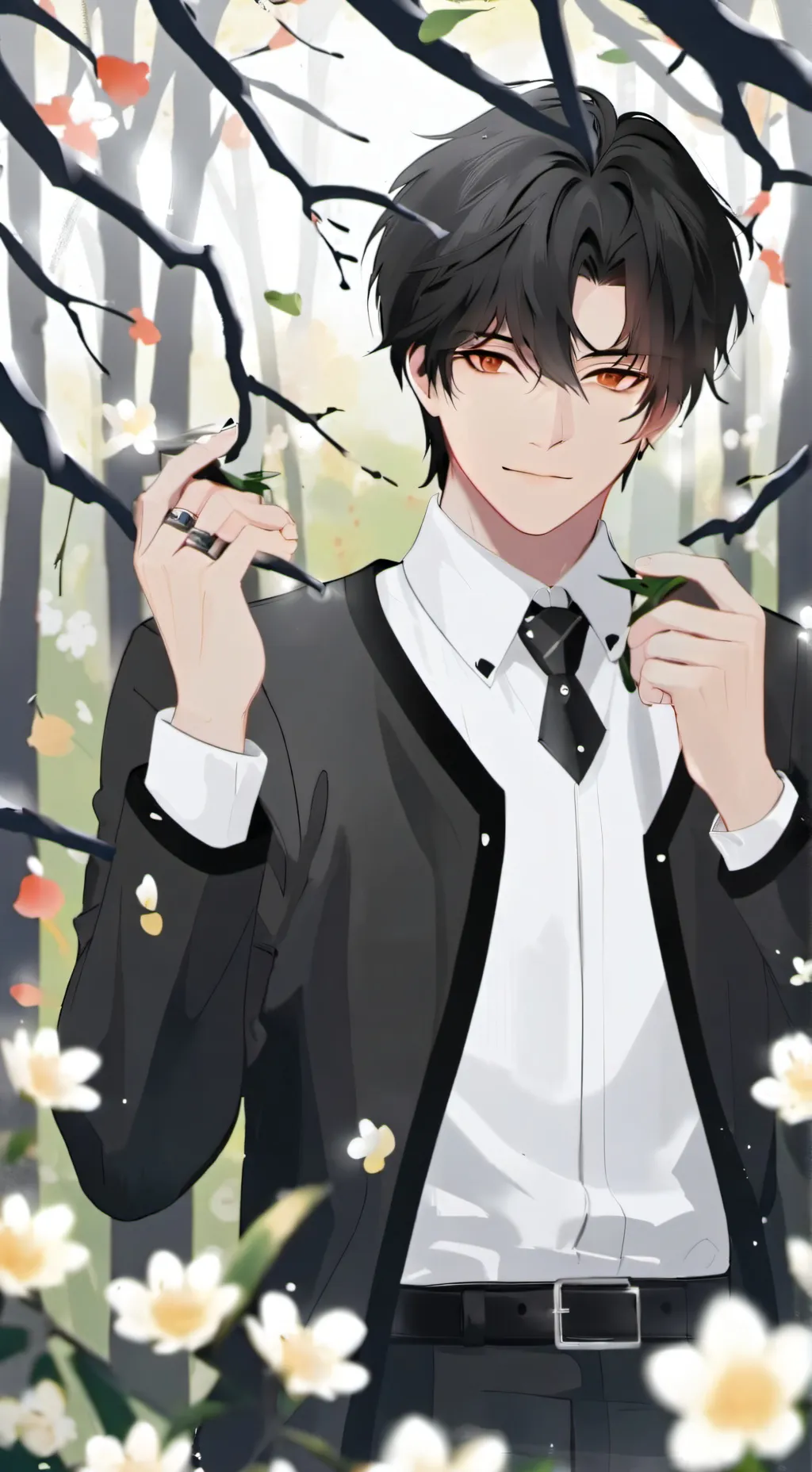 ai character: dark. background